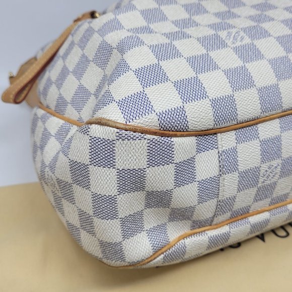 LOUIS VUITTON Damier Azur Canvas Evora MM Tote Bag - Picture 5 of 14